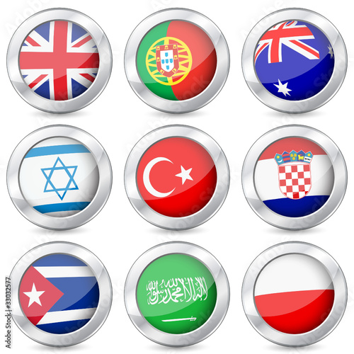 Free Download metal button national flag 4 - GFXLoad