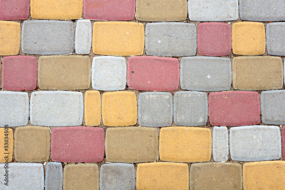 Colorful stone path background