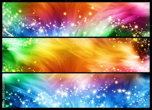 Sparkly banners