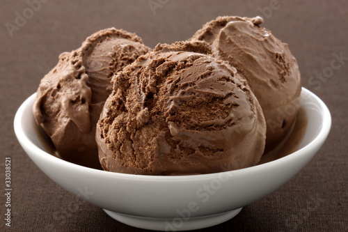 delicious gourmet chocolate ice cream,