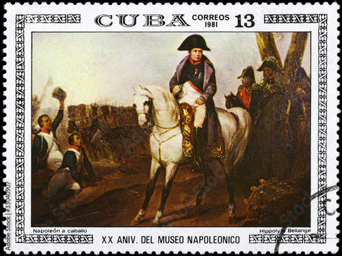 CUBA - CIRCA 1981 Napoleon on Horseback
