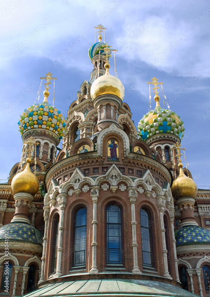 Temple Spas-na-krovi. Russia, St.Petersburg.
