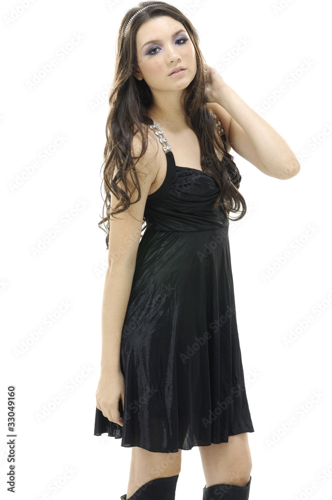 Dynamic image of a beautiful woman shot in studio Dynamic image of a beautiful woman shot in studio