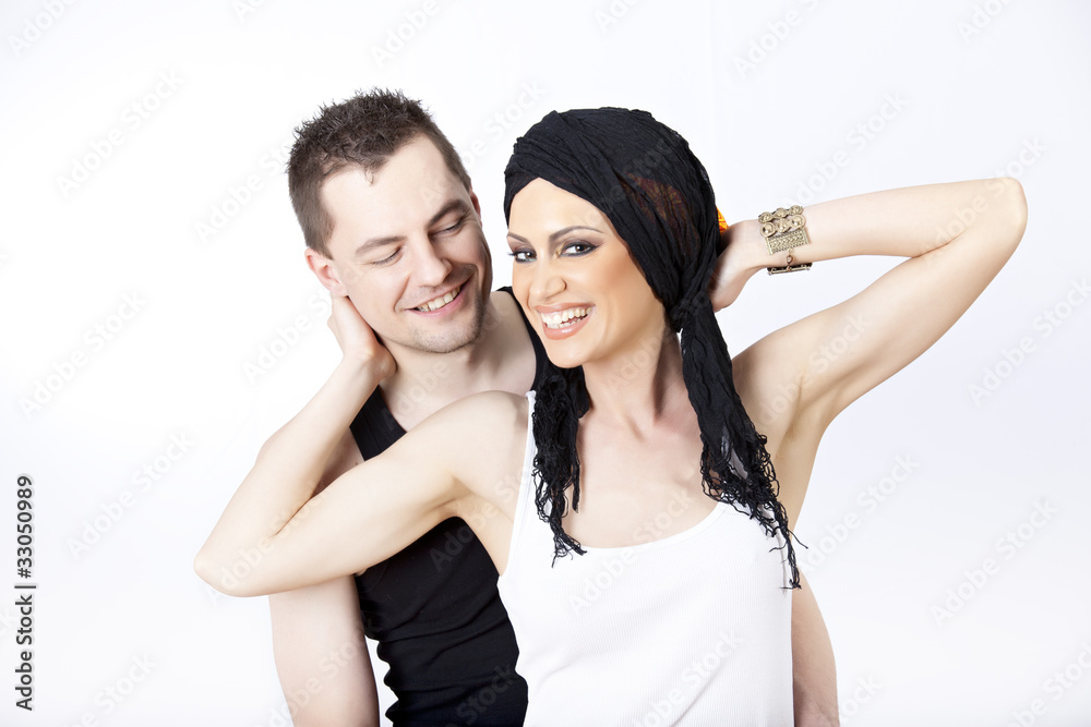 Portrait of a happy couple Portrait of a happy couple