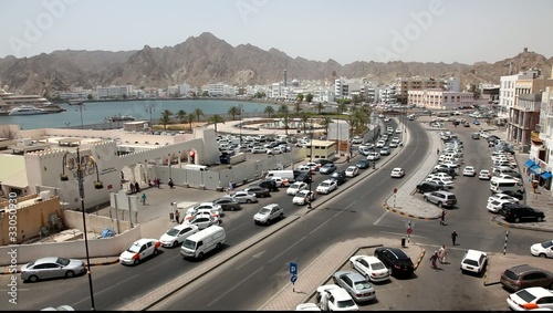 View of the old part of Muscat - Mutrah Corniche, Oman photo