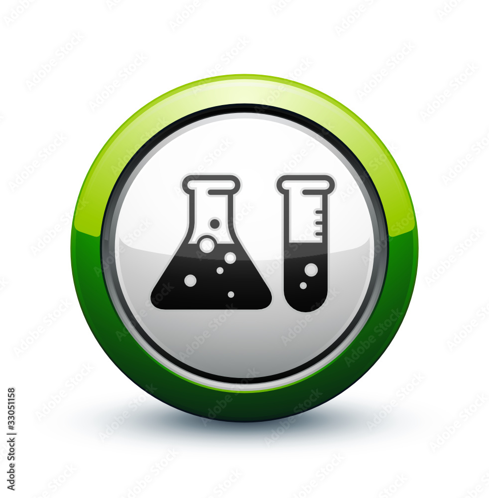 icône science fiole chimie icône science fiole chimie