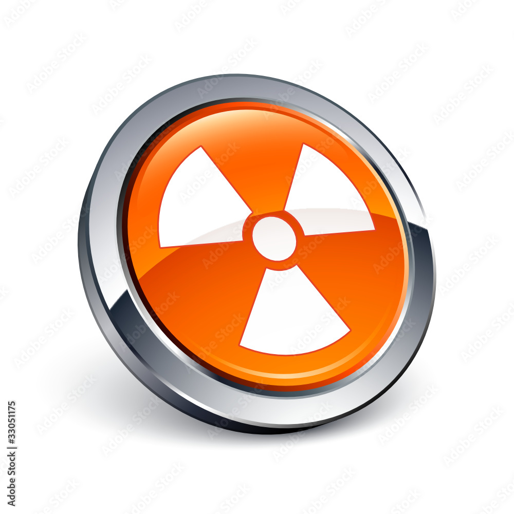 icône bouton internet radioactif icône bouton internet radioactif
