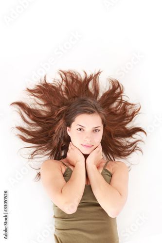 Frau mit gesunden Haaren