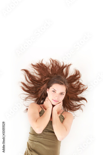 Frau mit gesunden Haaren