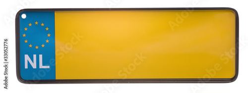 a dutch number plate