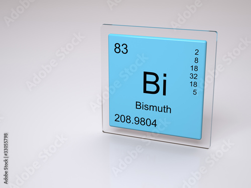 Bismuth - symbol Bi - chemical element of the periodic table