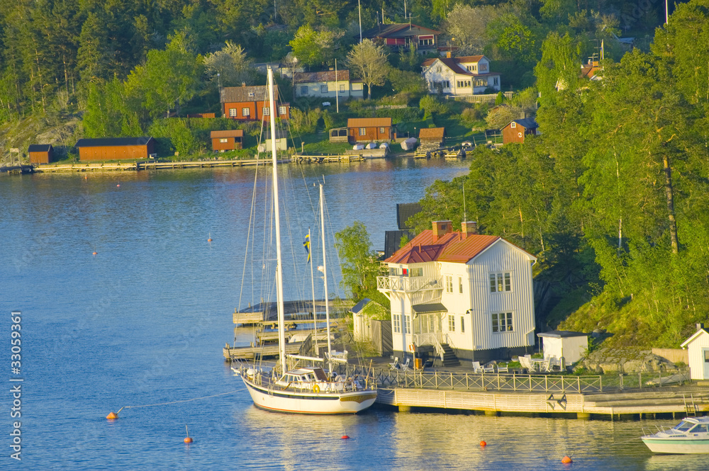 Scandinavian small harbor