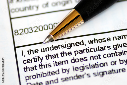 Focus on the word undersigned in a document