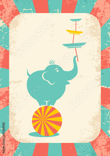 elephant on the ball