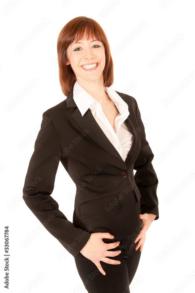 Portrait einer schönen jungen Geschäftsfrau Portrait einer schönen jungen Geschäftsfrau