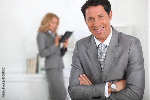 Smiling businessman