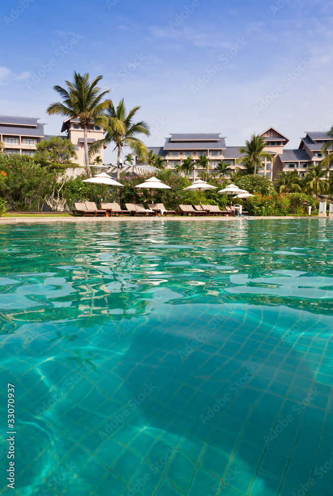 Luxury resort pool
