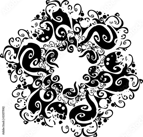 ornate abstract silhouette