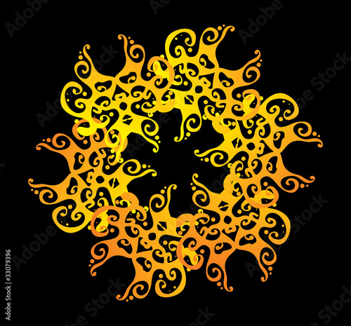 ornate abstract silhouette
