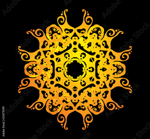 ornate abstract silhouette