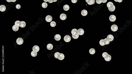 Pearls falling down