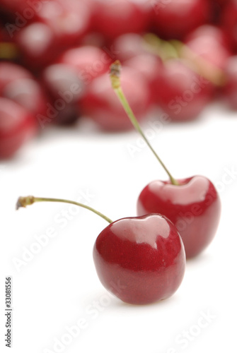 fresh sweet cherries