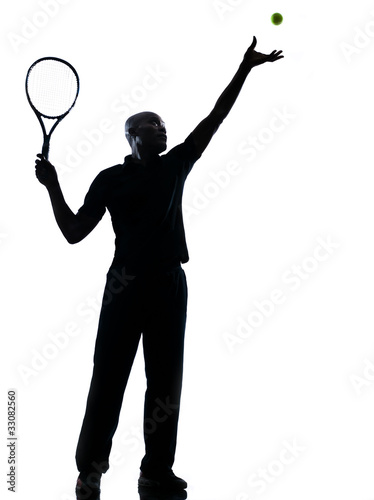 man tennis player at service © snaptitude