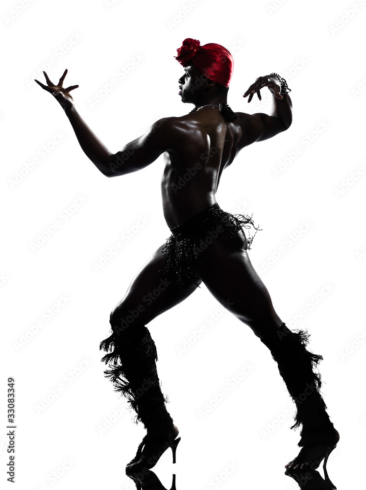 Naklejka premium man dancer dancing