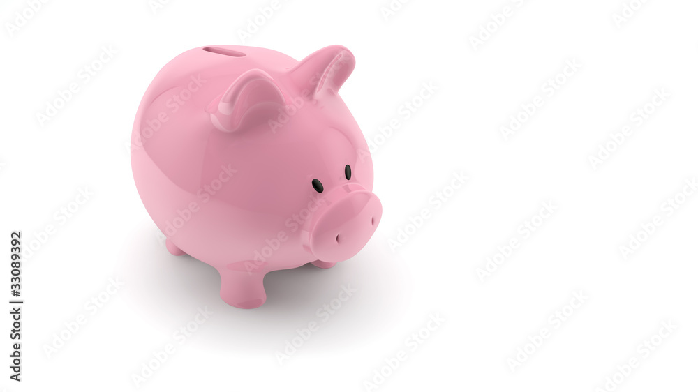 rosa sparschwein auf weiß von oben rosa sparschwein auf weiß von oben