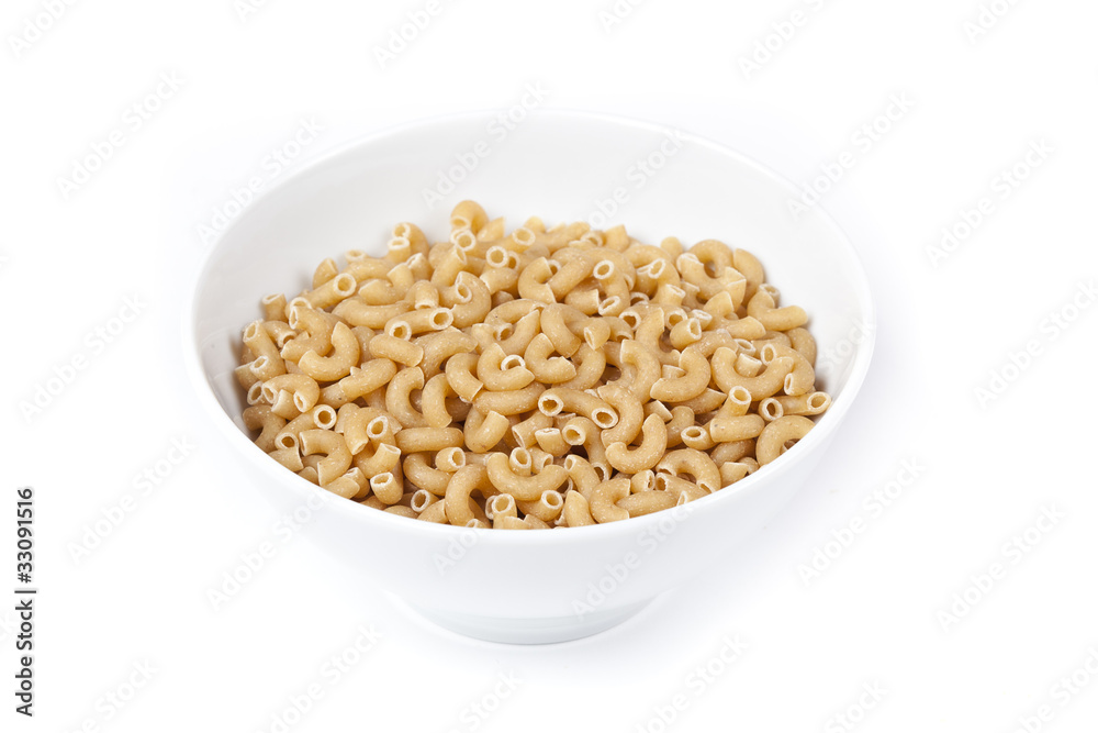 Dry macaroni pasta Dry macaroni pasta