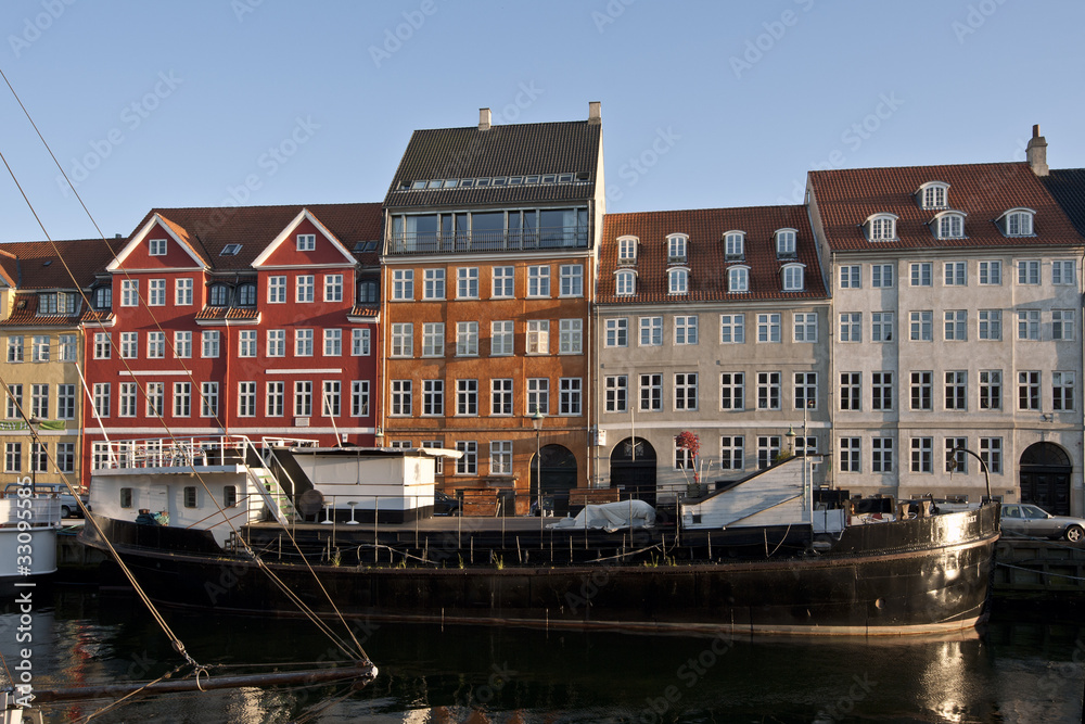 Naklejka premium Kopenhagen Nyhavn