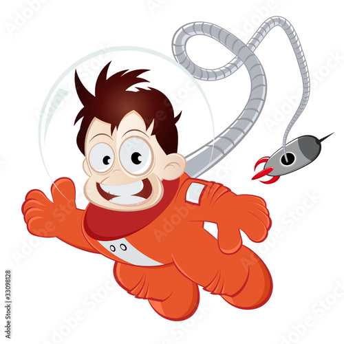 astronaut cartoon lustig