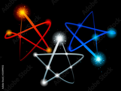 Light trail stars