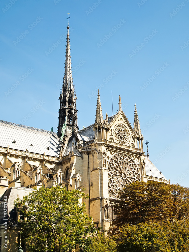 The Seine of Notre Dame in Paris , France