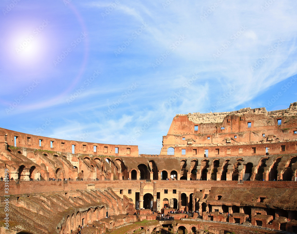 architecture of colosseum Rome