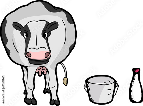 Cute Cartoon Cow
