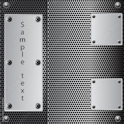 metal shield background