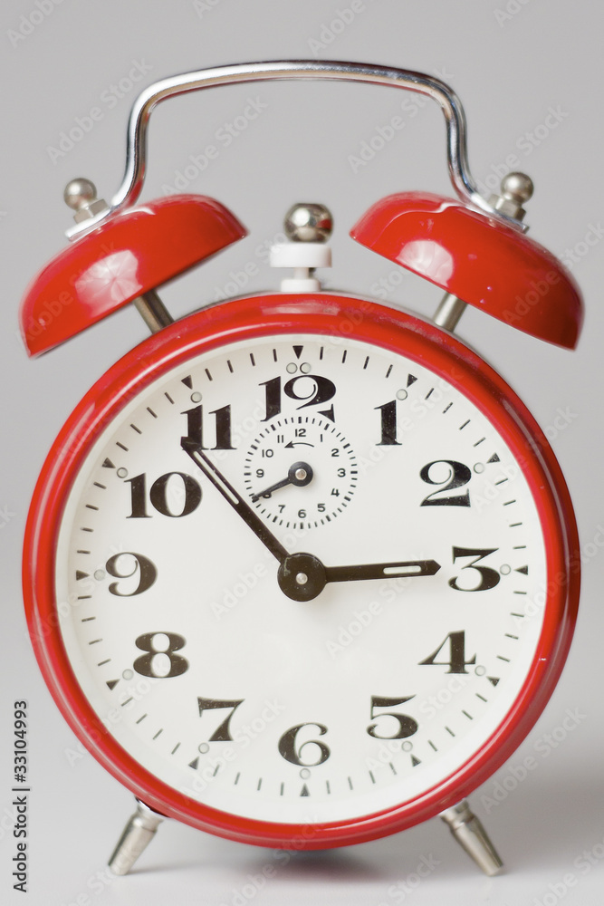 red alarm clock red alarm clock