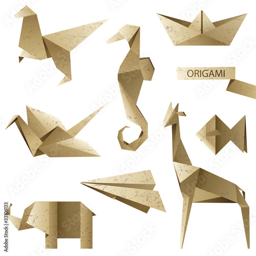 old-fashioned origami set