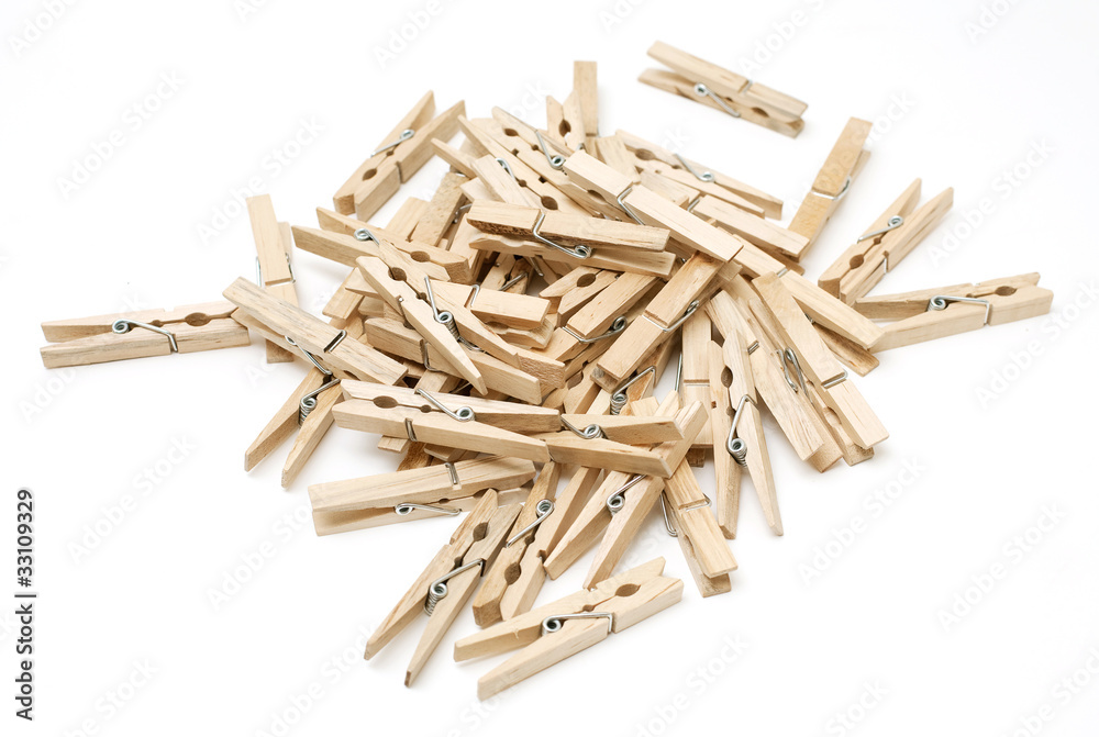 wooden clothespins