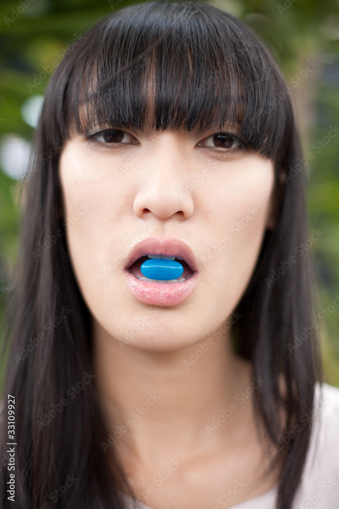 Fototapeta premium Portrait of beautiful female