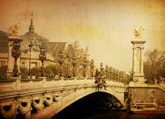 Leinwandbilder Pont Alexandre III Verzierte Brücke Pont Alexandre III  © ilolab