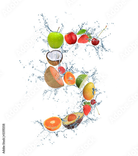 Fresh fruit number "5"