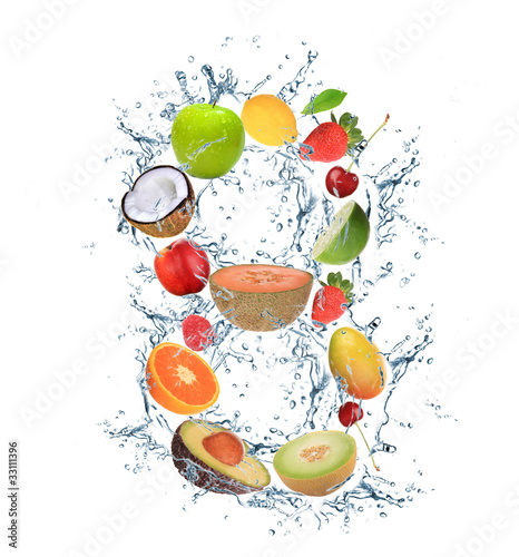 Fresh fruit number "8"
