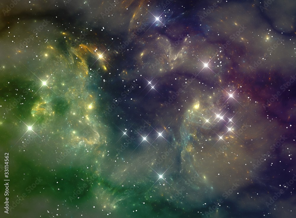 Colorful space star nebula Colorful space star nebula