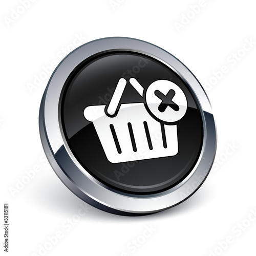 icône bouton internet panier