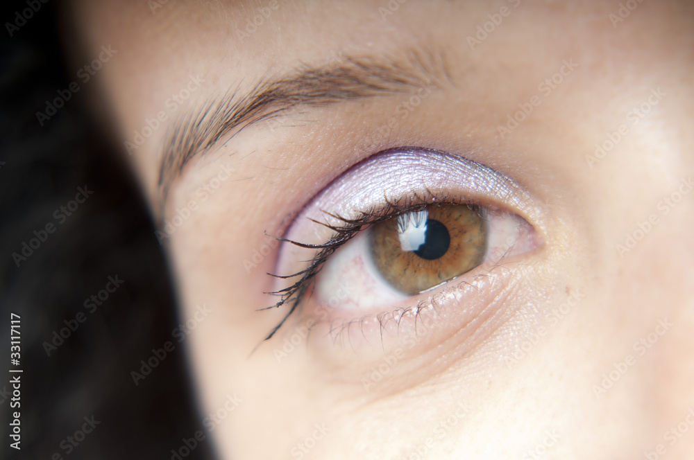 eye of a young beautiful girl eye of a young beautiful girl