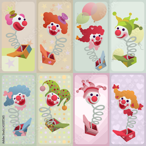 set of jack in the box cards