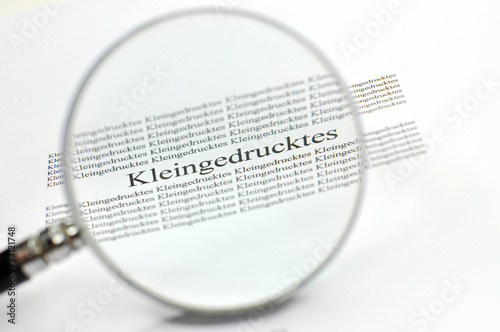 Kleingedrucktes