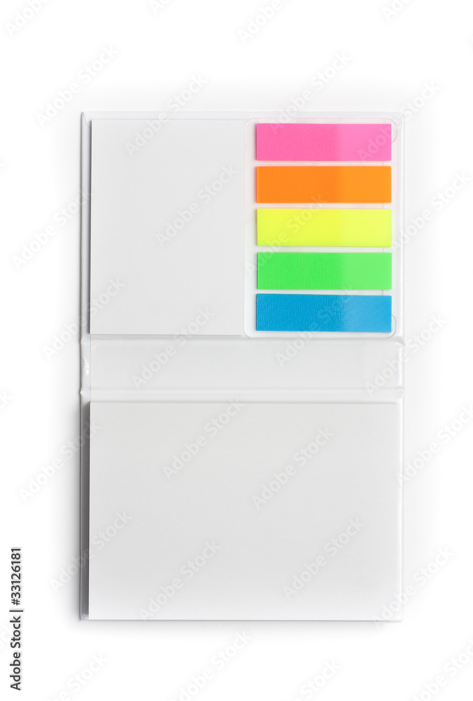 Obraz premium Notepad with colorful sticky notes